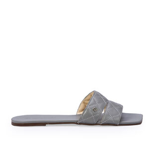 CHINELO RASTEIRO CINZA CARBONO DE COURO MATELASS&Ecirc;