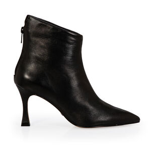 BOTA CANO BAIXO COURO PRETA