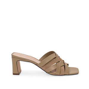 MULE VERDE ALBERO COURO NOBUCK TRAMADA