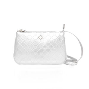 BOLSA TRANSVERSAL PRATA MONOGRAMA PIETRA