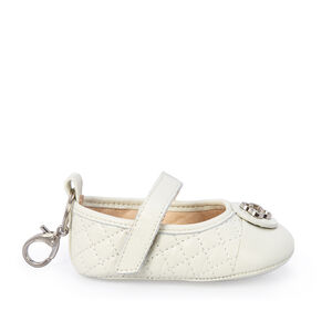 SAPATILHA BEB&Ecirc; RN BRANCA DE COURO CATHERINE