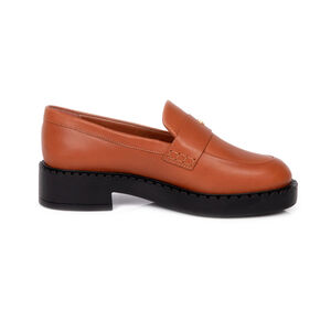 LOAFER MOCASSIM CARAMELO DE COURO