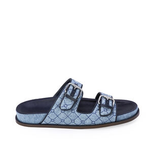 PAPETE MONOGRAMA TECIDO ESTONADO JEANS
