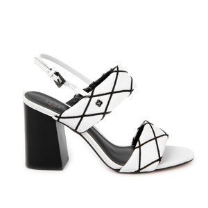 SAND&Aacute;LIA BRANCA E PRETA SALTO ALTO