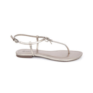 SANDÁLIA RASTEIRA CINZA PEWTER SOFT COM LAÇO