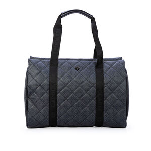 MALA DE MÃO PRETA MONOGRAMA ALÇA GORGURÃO