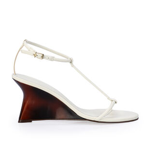 SAND&Aacute;LIA SALTO ANABELA  TORTOISE BRANCA DUNA DE COURO