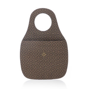 PORTA LIXO PARA CARRO BEGE MONOGRAMA