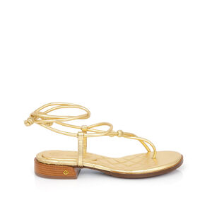 SAND&Aacute;LIA SALTO BAIXO DOURADA AMARRA&Ccedil;&Atilde;O MATELASS&Ecirc;