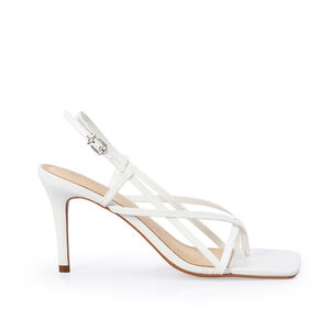 SAND&Aacute;LIA BRANCA SALTO ALTO COURO