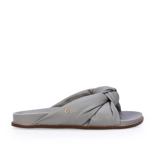 CHINELO PAPETE CINZA CARBONO DE COURO
