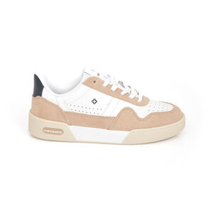 TÊNIS FEMININO BRANCO DE COURO AMARRAÇÃO