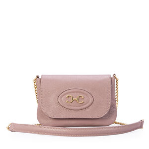 BOLSA TIRACOLO ROSE COURO