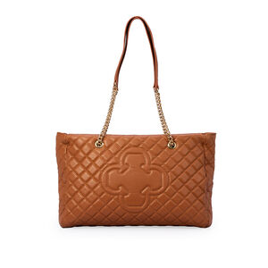 BOLSA CARAMELO DE COURO MATELASS&Ecirc; HOBO CARINA