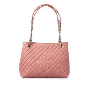 BOLSA ROSA MALVA DE COURO MATELASS&Ecirc; HOBO CARINA