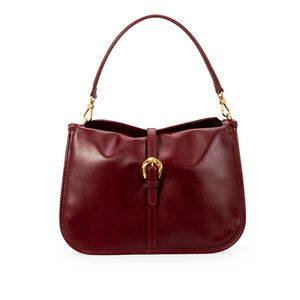 BOLSA COURO HOBO AMARONE