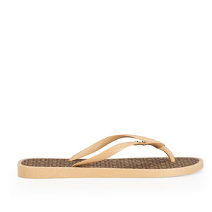 CHINELO DE DEDO DOURADO MONOGRAMA INJETADO