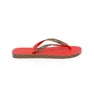 CHINELO DE DEDO VERMELHO RUBI MONOGRAMA