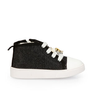 T&Ecirc;NIS BEB&Ecirc; CANO ALTO PRETO E BRANCO AMARRA&Ccedil;&Atilde;O