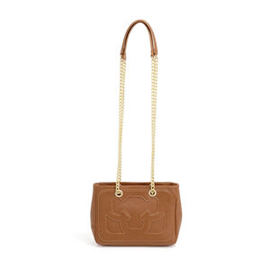 BOLSA TIRACOLO CARAMELO DE COURO SHOULDER BAG