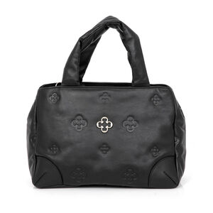 BOLSA DE COURO PRETA TOTE