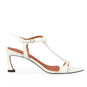 SAND&Aacute;LIA SALTO ALTO BRANCA DUNA DE COURO