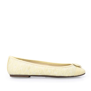 SAPATILHA DE COURO CREME BRULLE MONOGRAMA