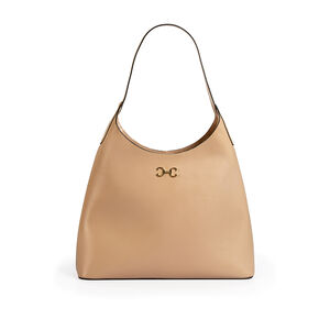 BOLSA NUDE SEDA DE COURO HOBO