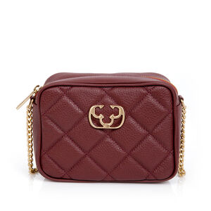BOLSA SHOULDER BAG DE COURO BORD&Ocirc; MATELASS&Ecirc;