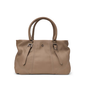 BOLSA GRANDE SHOPPER VERDE ALBERO DE COURO