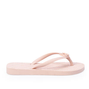 CHINELO DE DEDO INFANTIL MONOGRAMA ROSA PE&Ocirc;NIA