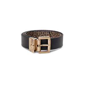 CINTO PRETO FEMININO MONOGRAMA