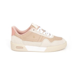 TÊNIS FEMININO NUDE SEDA DE COURO AMARRAÇÃO