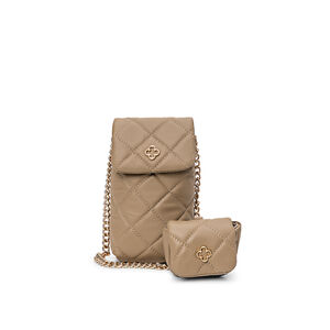 BOLSA PARA CELULAR VERDE ALBERO DE COURO + PORTA FONES