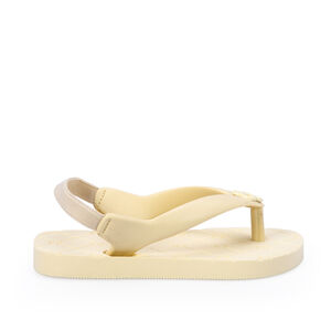 CHINELO DE DEDO BEB&Ecirc; CREME BRULLE MONOGRAMA