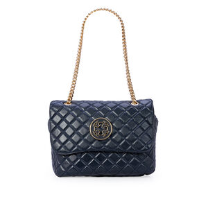 BOLSA OL&Iacute;VIA MATELASS&Ecirc; AZUL MARINHO AL&Ccedil;A CORRENTE