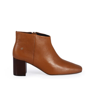 BOTA CANO CURTO CARAMELO CAMEL DE COURO