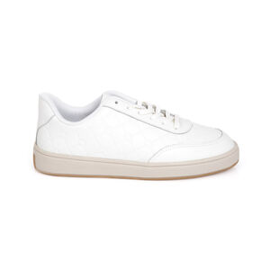 TÊNIS FEMININO BRANCO DE COURO AMARRAÇÃO
