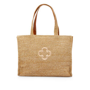 BOLSA GRANDE BEGE PALHA SHOPPER