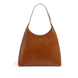 BOLSA HOBO CARAMELO MOGNO DE COURO