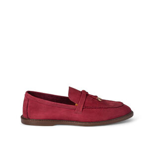 LOAFER MOCASSIM COURO NOBUCK BORGONHA