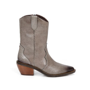 BOTA WESTERN CINZA PETRA COURO SERPENTE