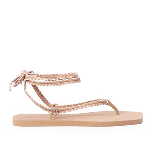 CHINELO DE DEDO INJETADO AMARRA&Ccedil;&Atilde;O SEDA CRU