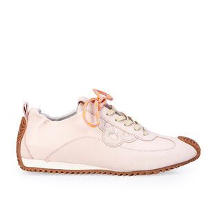 T&Ecirc;NIS FEMININO SNEAKERS COURO ROSA PE&Ocirc;NIA  AMARRA&Ccedil;&Atilde;O