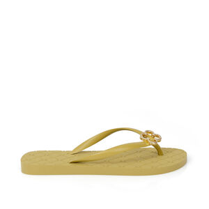 CHINELO DE DEDO AMARELO CITRINO MONOGRAMA