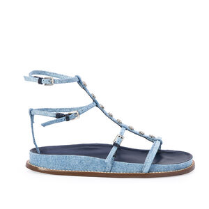 SAND&Aacute;LIA TECIDO JEANS ESTONADO