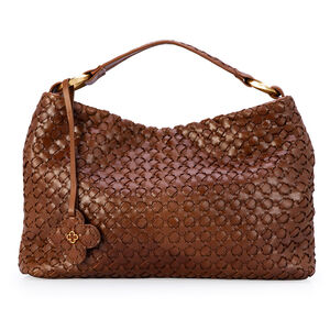 BOLSA GRANDE MARROM DE COURO TRESS&Ecirc; HOBO