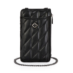 CARTEIRA PORTA CELULAR PRETA MATELASS&Ecirc;