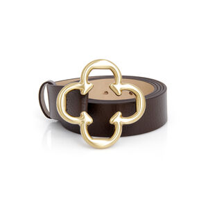 CINTO FEMININO DE COURO MARROM