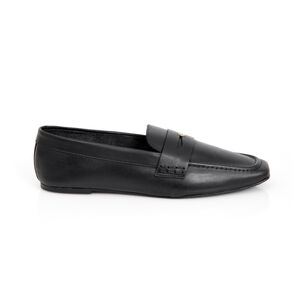 LOAFER MOCASSIM PRETO DE COURO